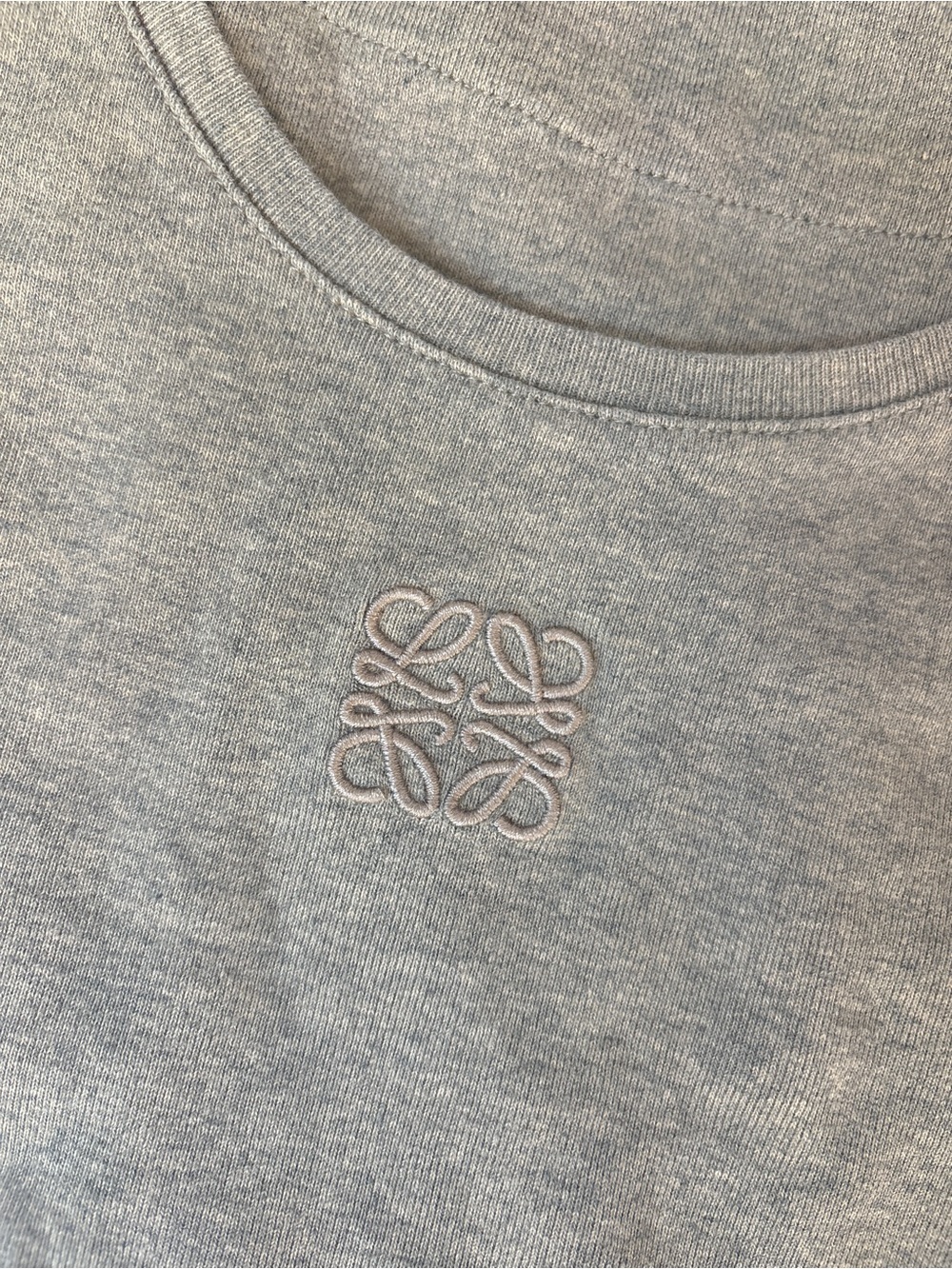 Loewe Olive Cropped Logo Tank